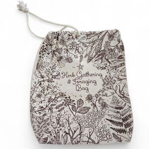 Herb Gathering & Foraging Drawstring Bag
